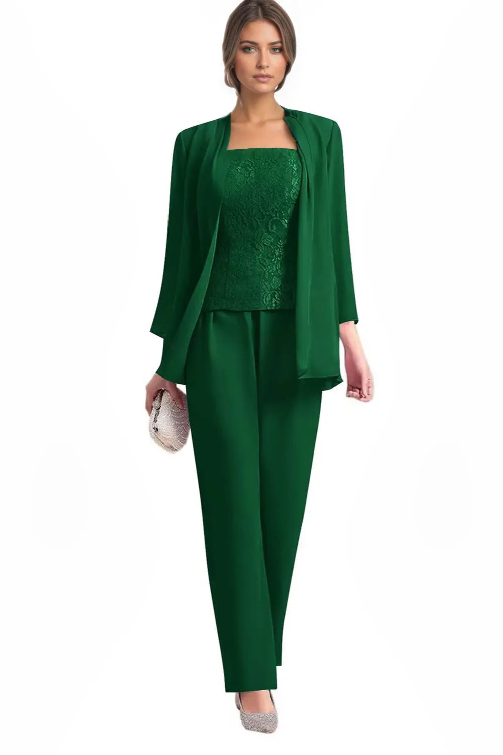 Monique | Elegant Three-Piece Formal Pantsuit