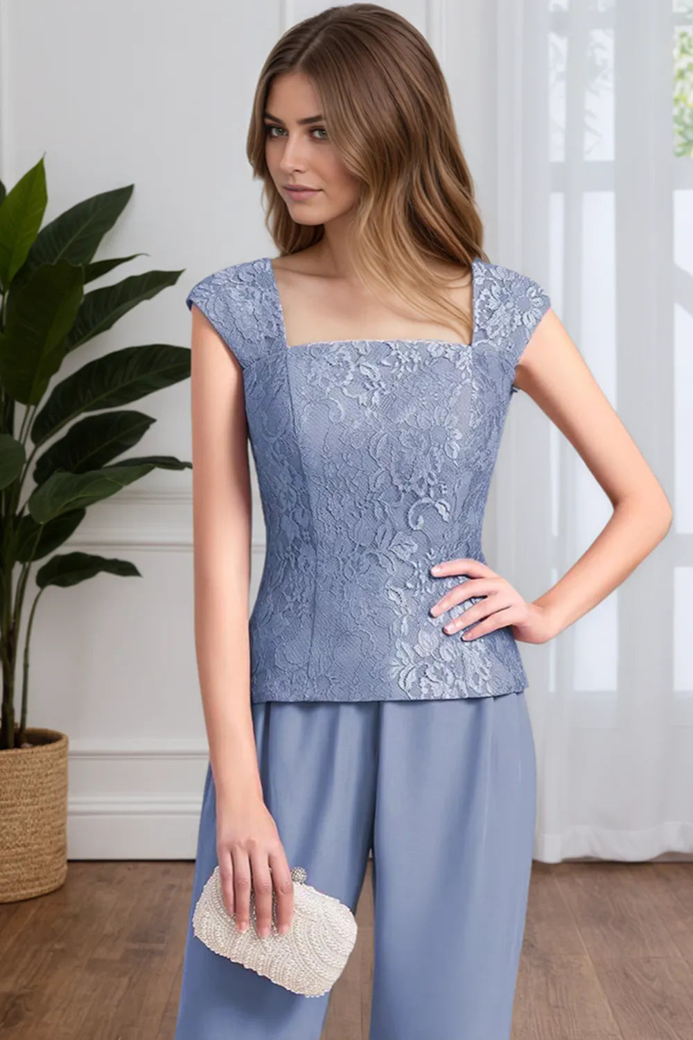 Monique | Elegant Three-Piece Formal Pantsuit