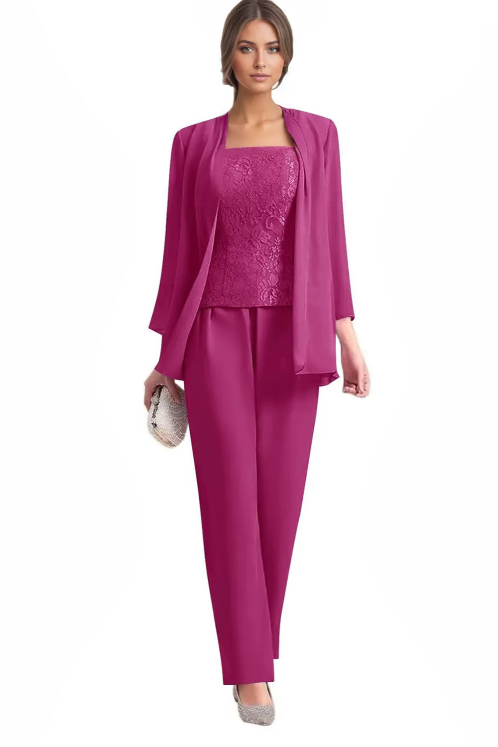 Monique | Elegant Three-Piece Formal Pantsuit