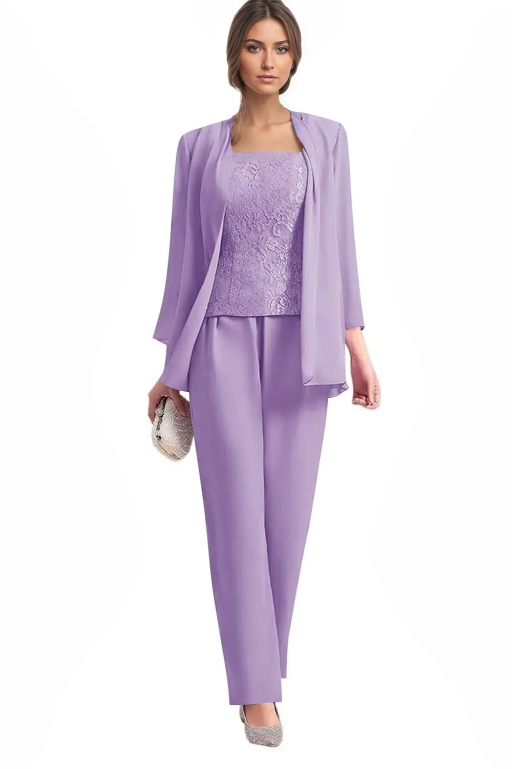 Monique | Elegant Three-Piece Formal Pantsuit