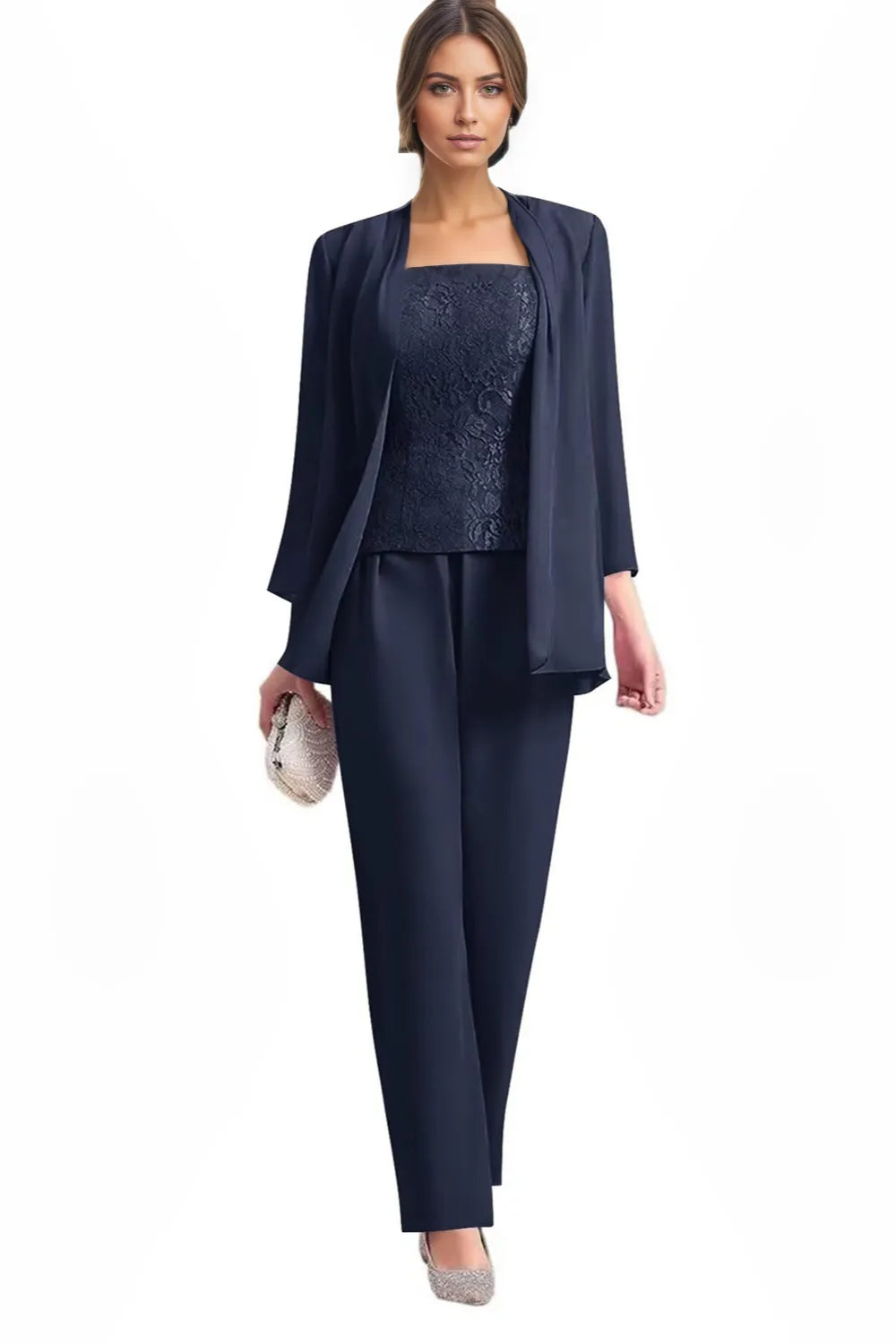 Monique | Elegant Three-Piece Formal Pantsuit