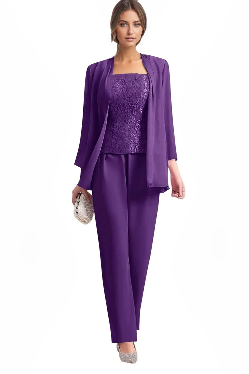 Monique | Elegant Three-Piece Formal Pantsuit