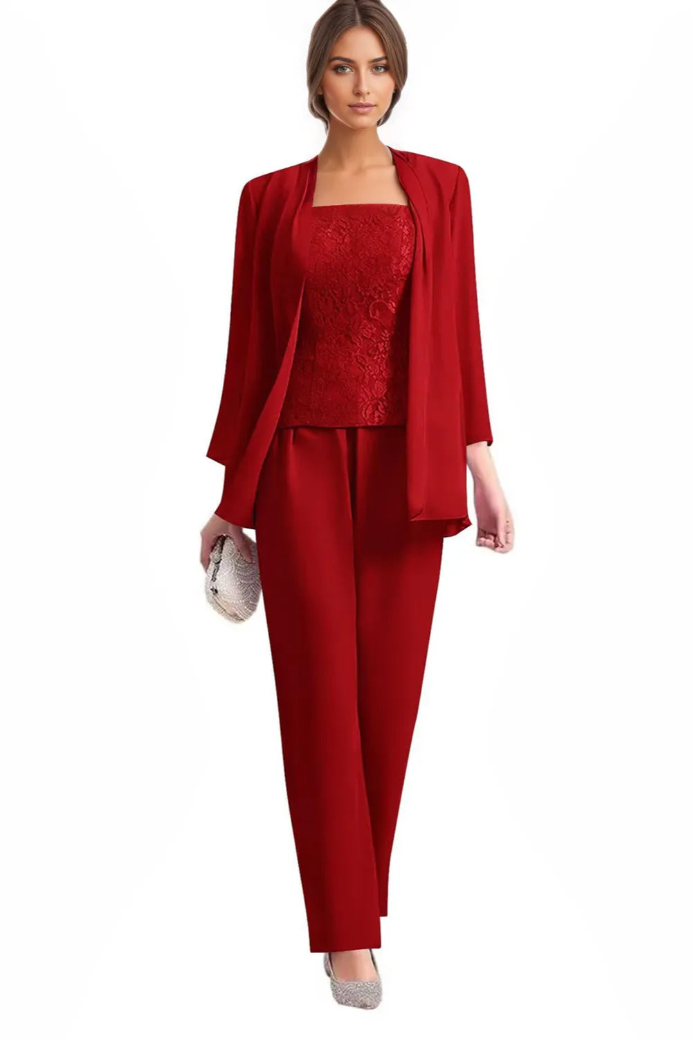 Monique | Elegant Three-Piece Formal Pantsuit