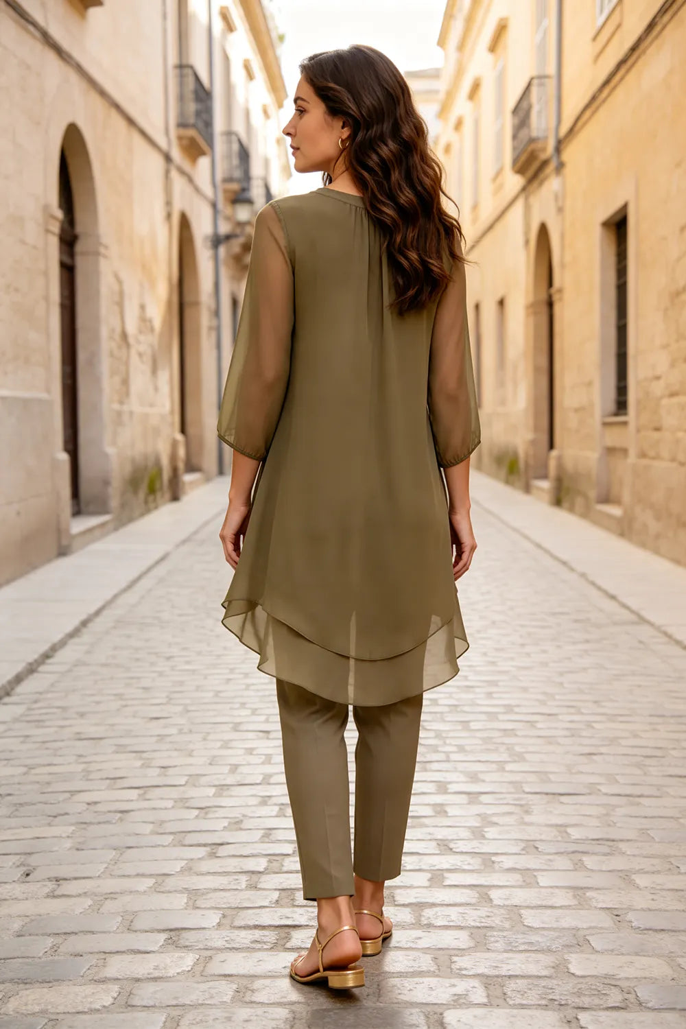 Fleur | Elegant Pantsuit with Overlay