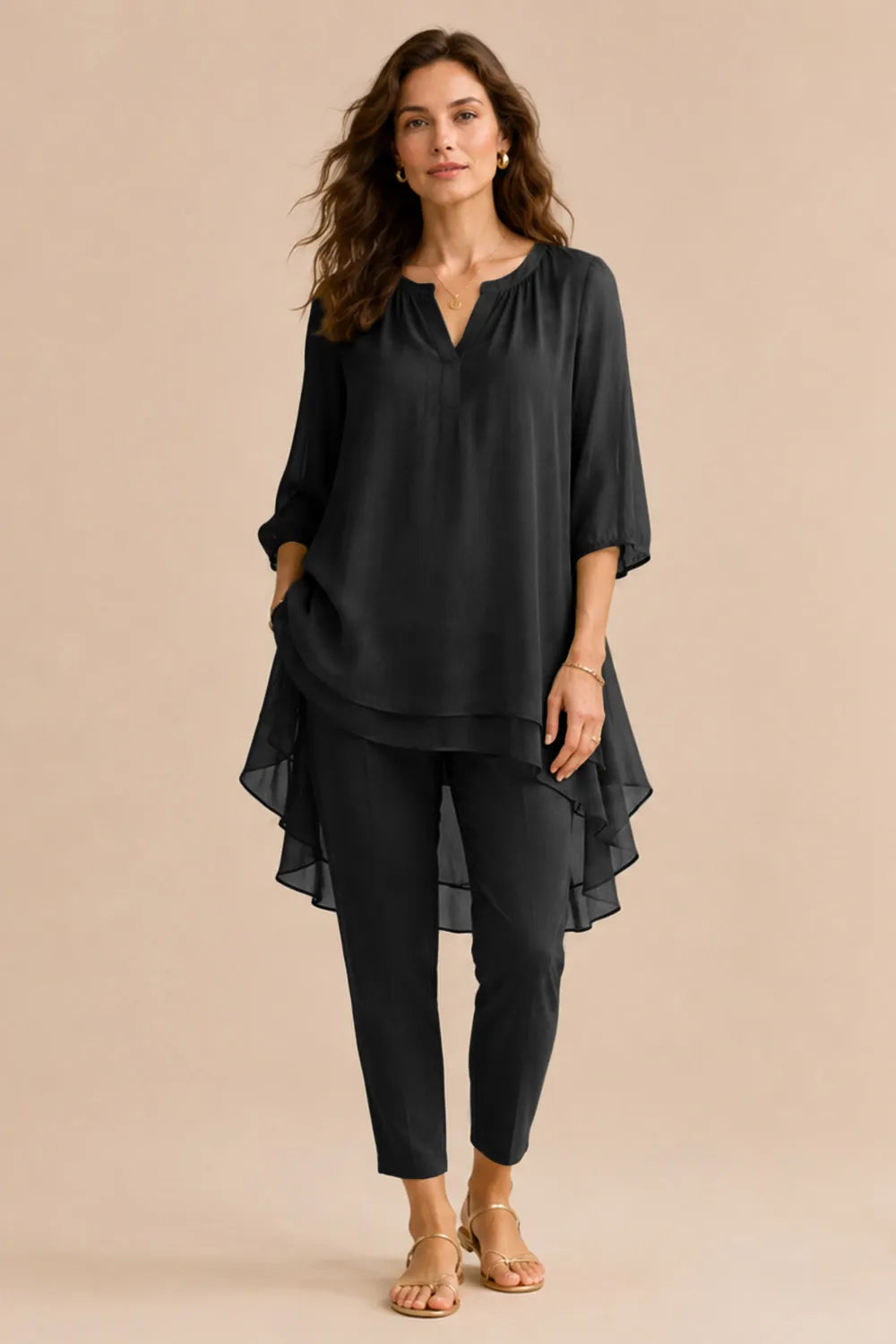 Fleur | Elegant Pantsuit with Overlay