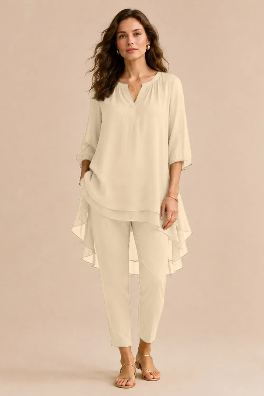 Fleur | Elegant Pantsuit with Overlay