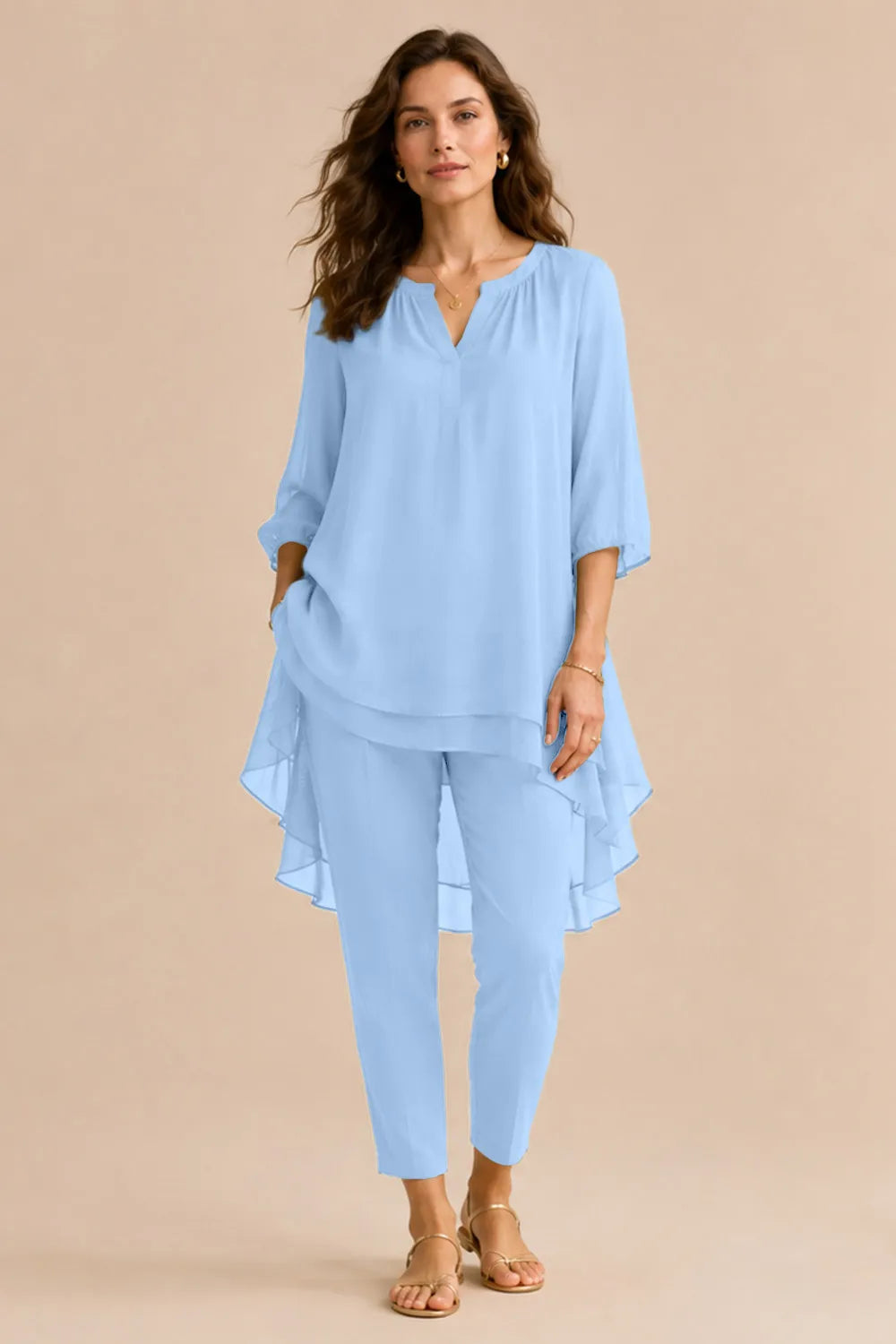 Fleur | Elegant Pantsuit with Overlay