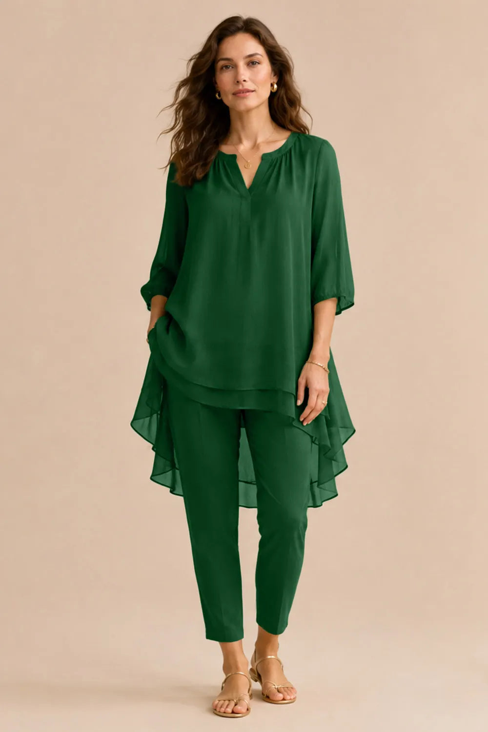 Fleur | Elegant Pantsuit with Overlay