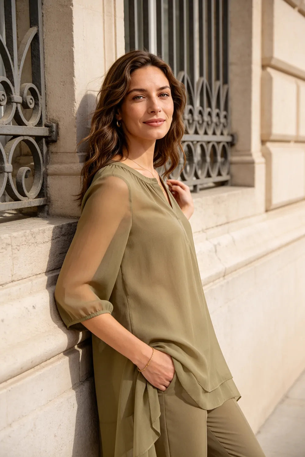 Fleur | Elegant Pantsuit with Overlay
