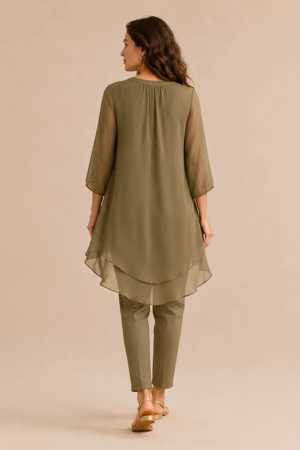Fleur | Elegant Pantsuit with Overlay