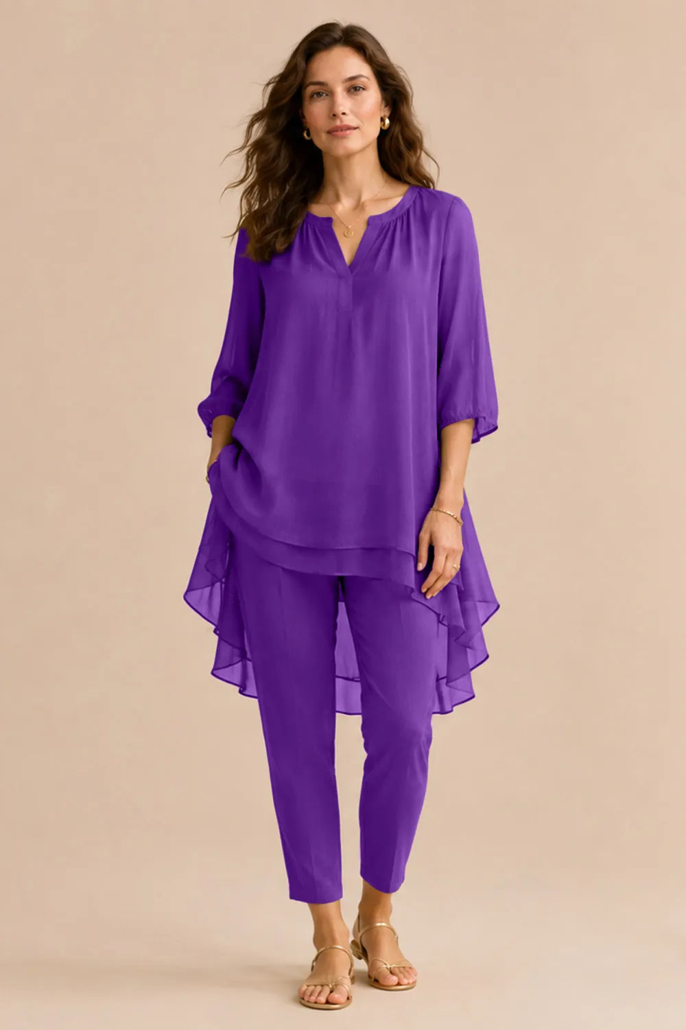 Fleur | Elegant Pantsuit with Overlay