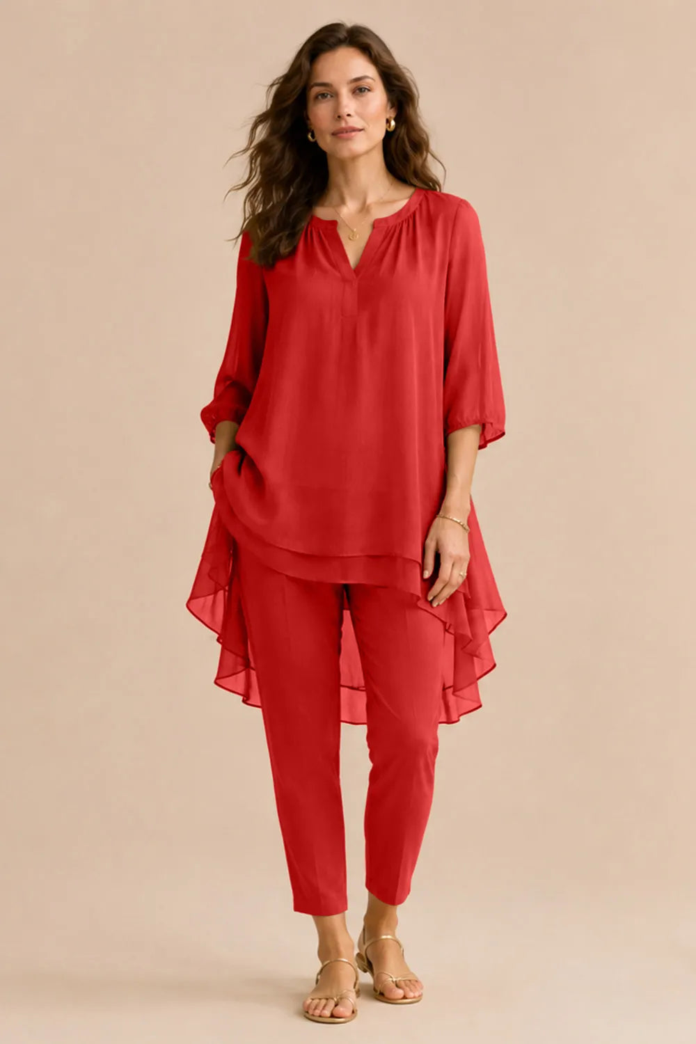 Fleur | Elegant Pantsuit with Overlay