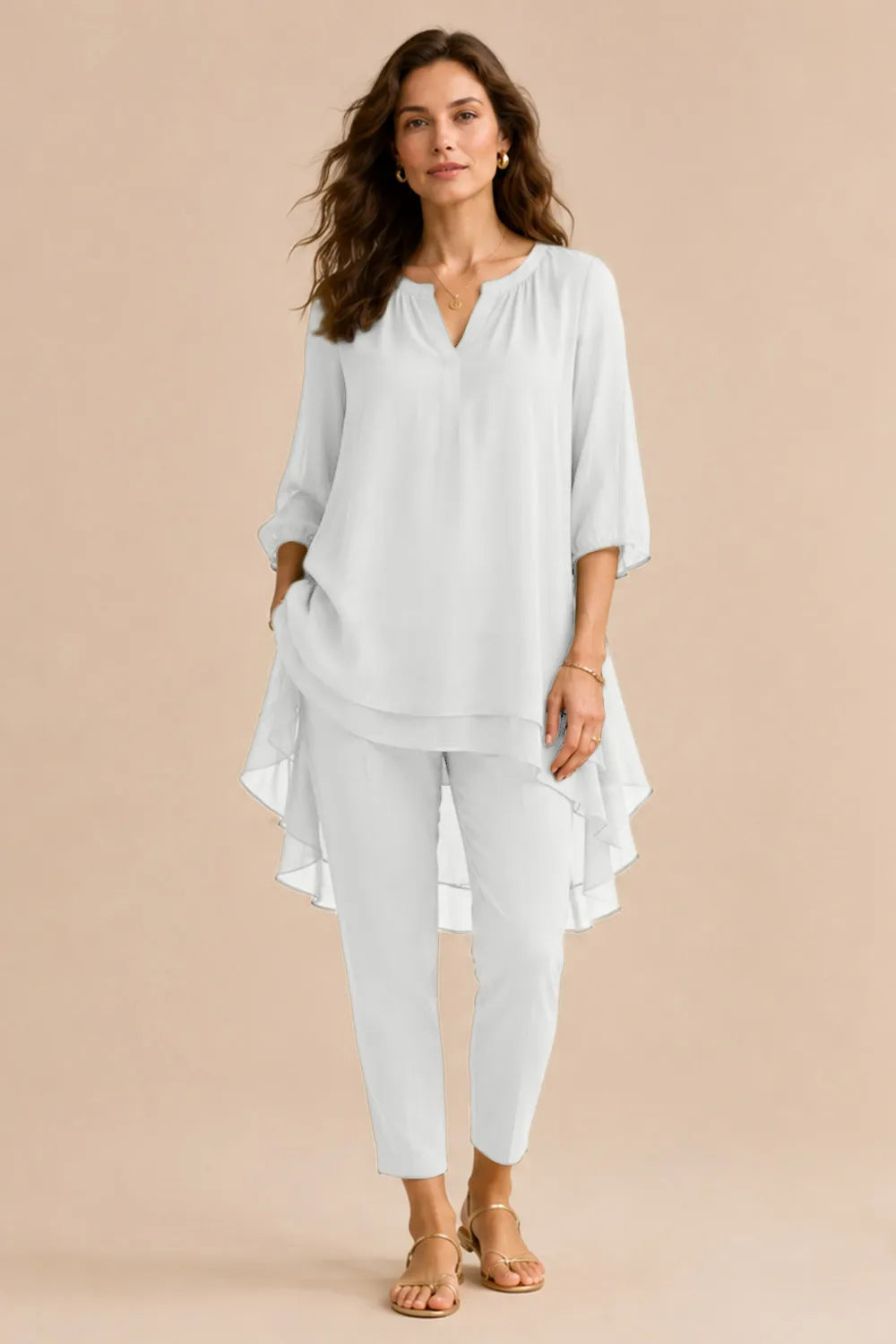Fleur | Elegant Pantsuit with Overlay