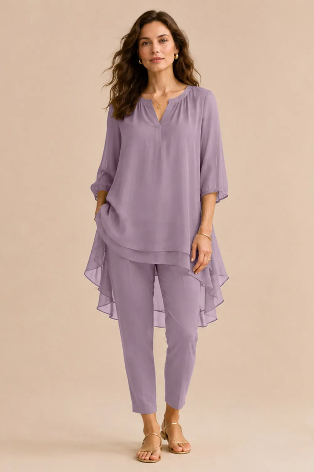 Fleur | Elegant Pantsuit with Overlay