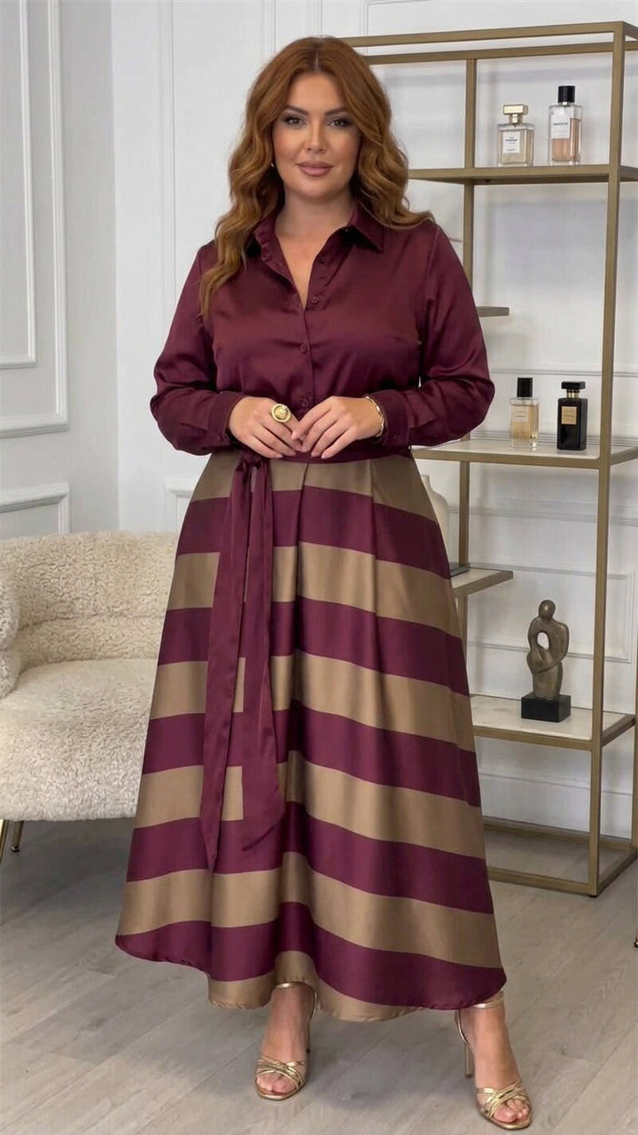 Lara | Striped Long Maxi Dress