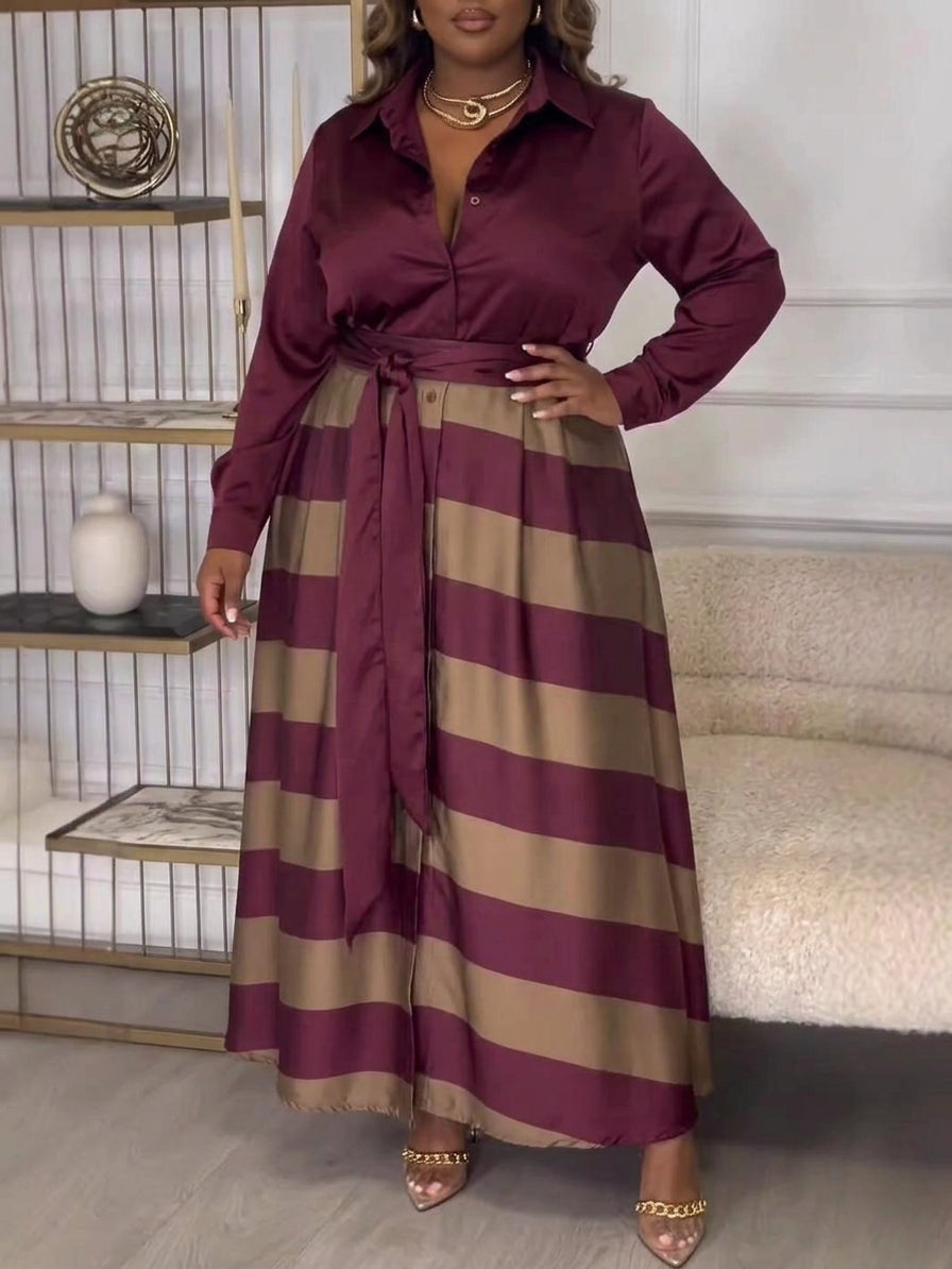 Lara | Striped Long Maxi Dress
