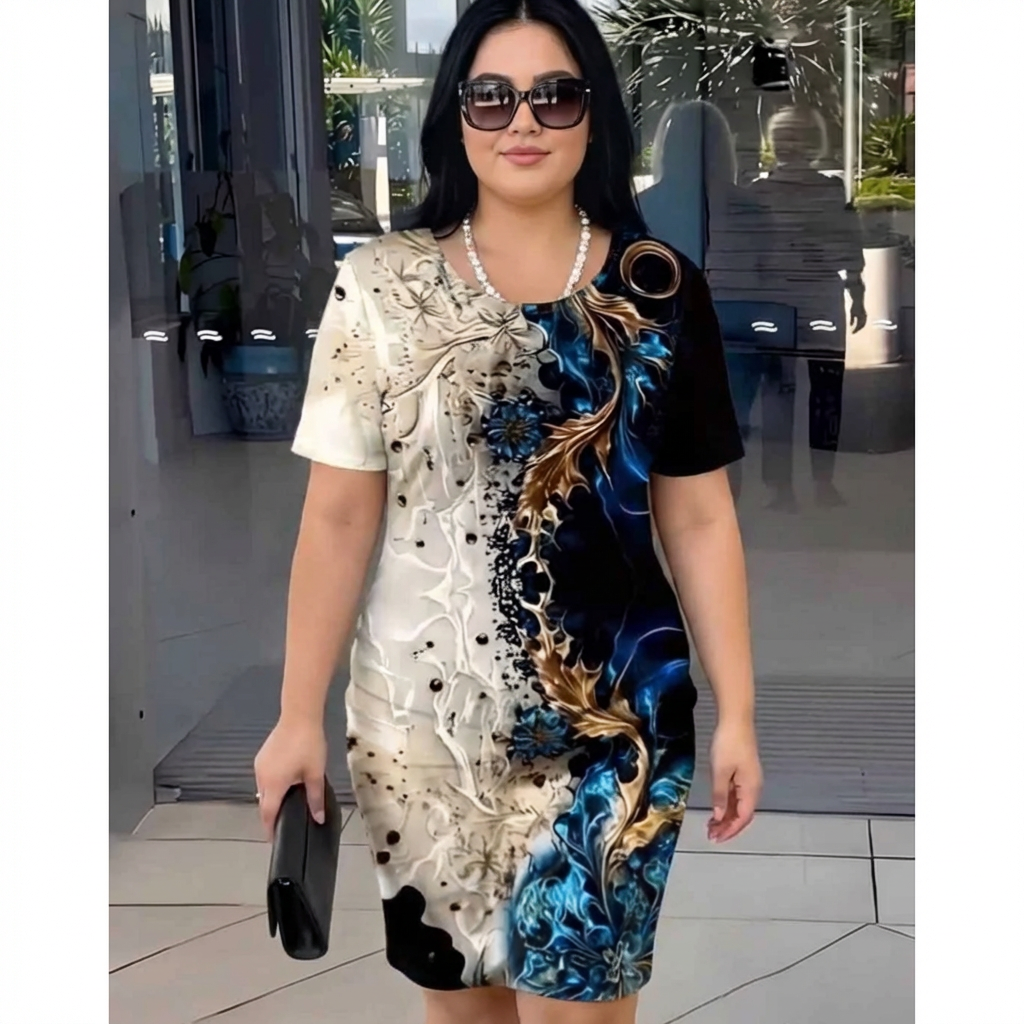 Printed Relaxed Dress by Sorrel
