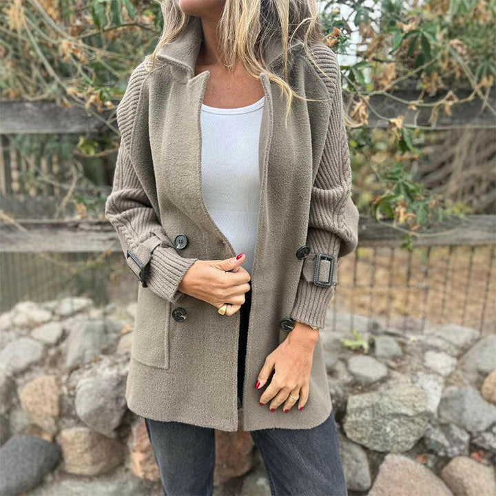 ISOLA™ | Double-Breasted Mid-Length Coat