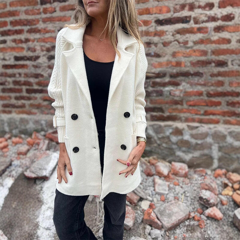 ISOLA™ | Double-Breasted Mid-Length Coat