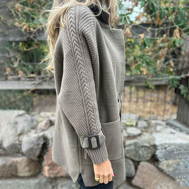 ISOLA™ | Double-Breasted Mid-Length Coat