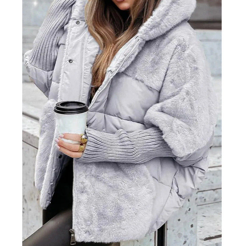 Marcelle | Women's Sleek Silhouette Faux Fur Puffer Jacket