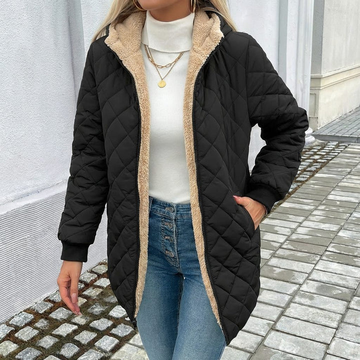 Ffion | Women's Hooded Quilted Longline Puffer Coat