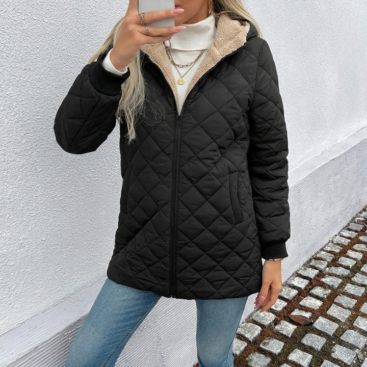 Ffion | Women's Hooded Quilted Longline Puffer Coat