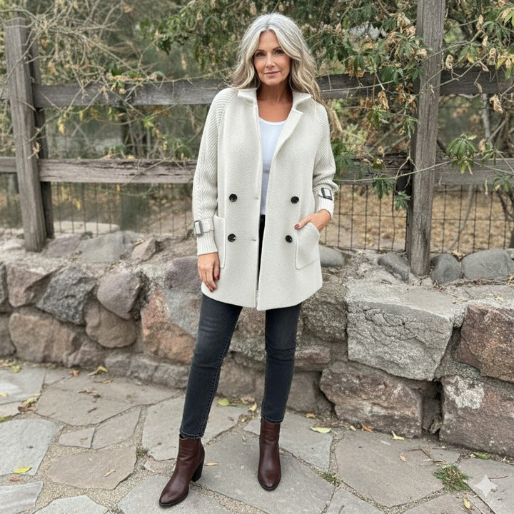 ISOLA™ | Double-Breasted Mid-Length Coat