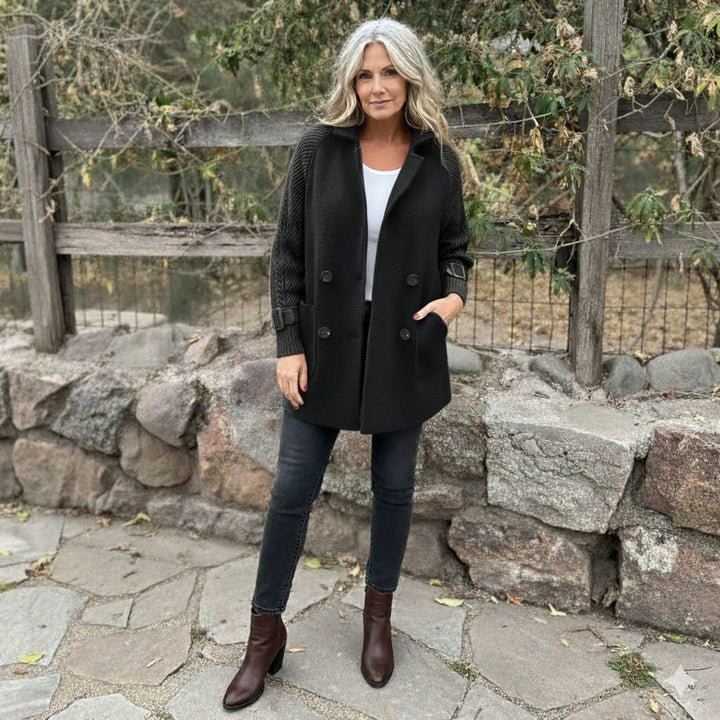ISOLA™ | Double-Breasted Mid-Length Coat