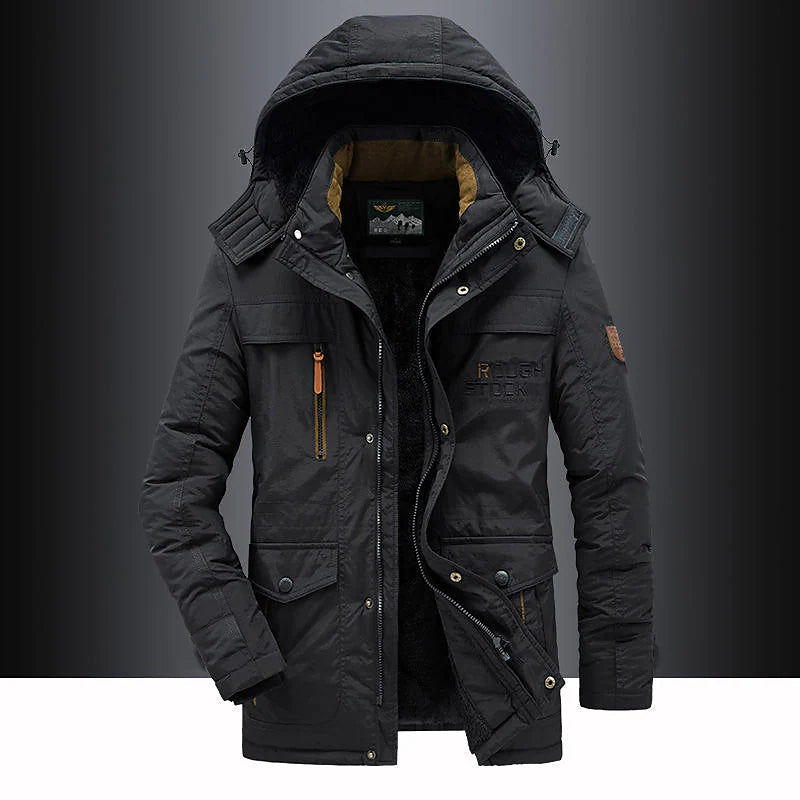 Women's Insulated Padded Parka Jacket | Regular Fit | Fur-Trimmed Hood & Zip Pockets | Cozy Winter Outerwear