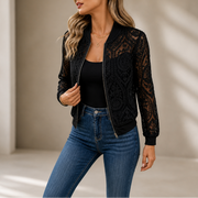 White jacket and black vest