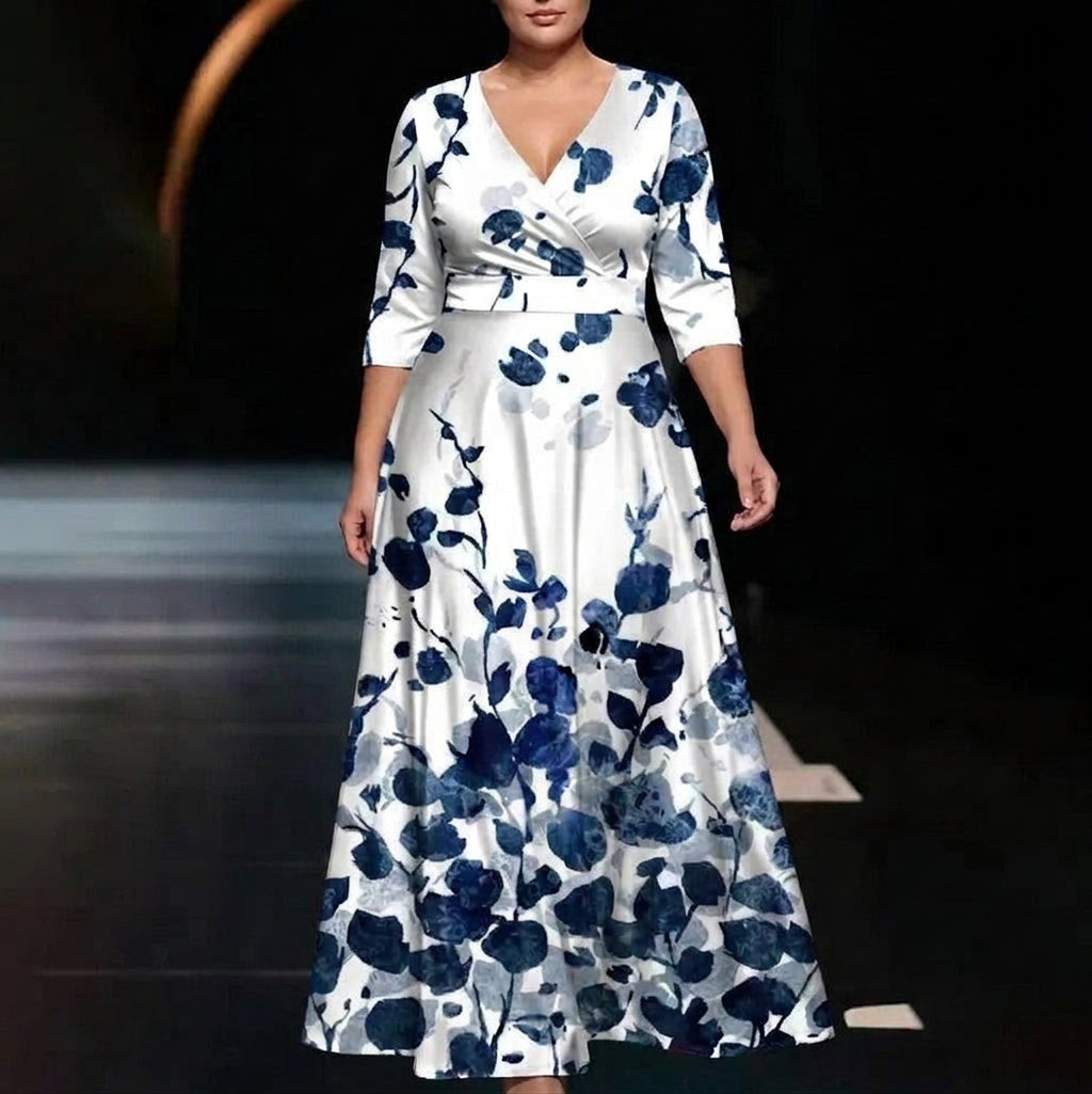 Vera | Elegant Floral Print Dress