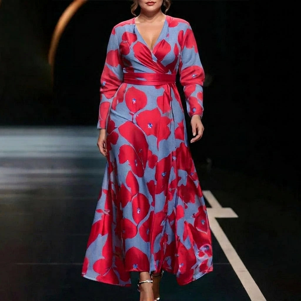 Vera | Elegant Floral Print Dress