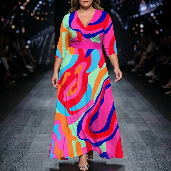 Vera | Elegant Floral Print Dress