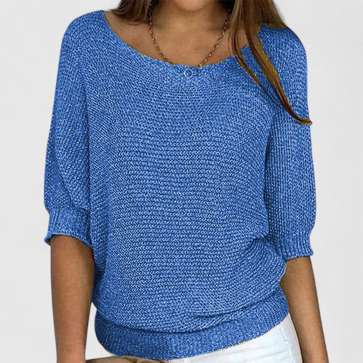 Marianne | Women's Soft Knit Pullover with Subtle Tailored Waist