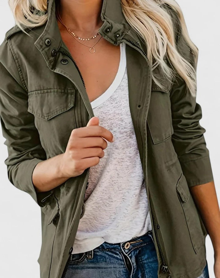 Luna | Women's Lightweight Utility Jacket with Adjustable Drawstring Waist