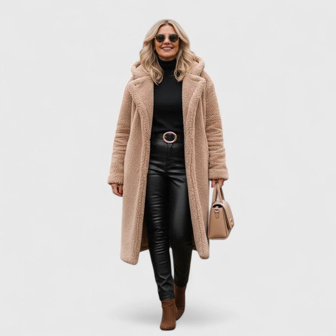 Madison | Women's Oversized Longline Teddy Fleece Coat