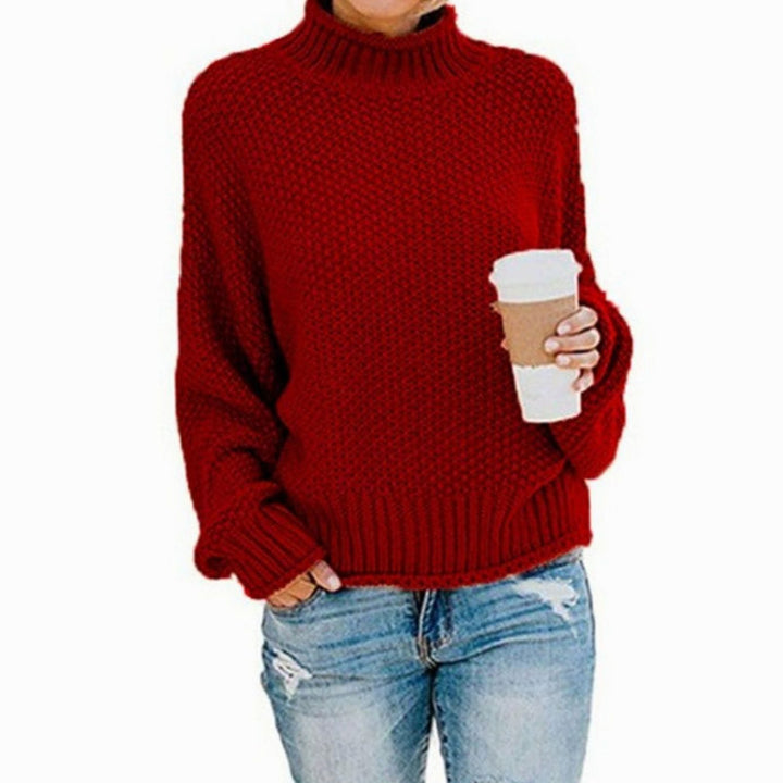 Maribel | Women's Oversized Chunky Knit Turtleneck Sweater