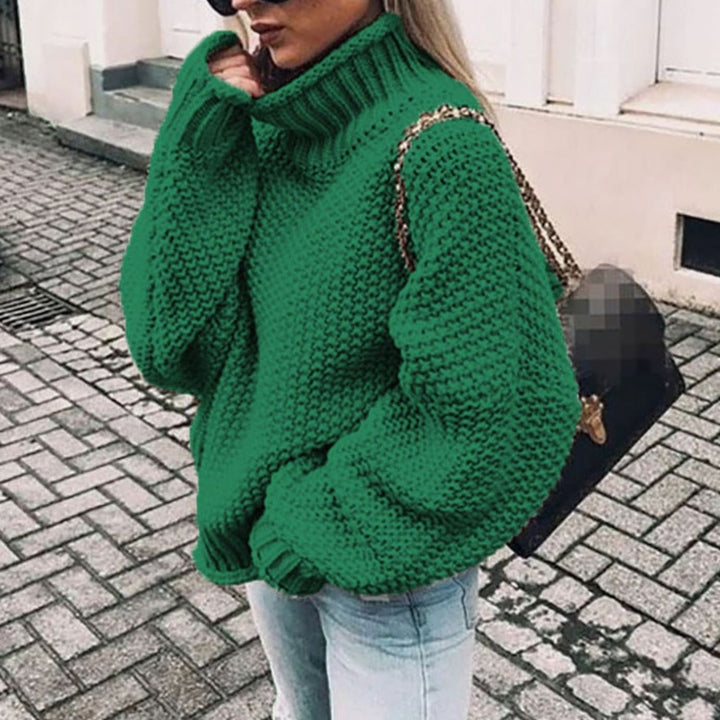 Maribel | Women's Oversized Chunky Knit Turtleneck Sweater