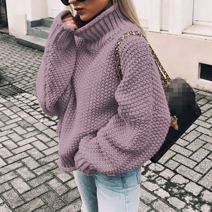 Maribel | Women's Oversized Chunky Knit Turtleneck Sweater
