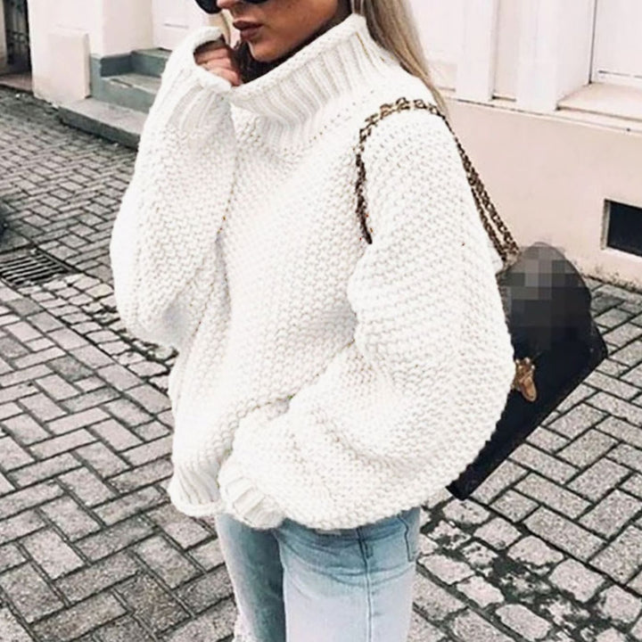 Maribel | Women's Oversized Chunky Knit Turtleneck Sweater
