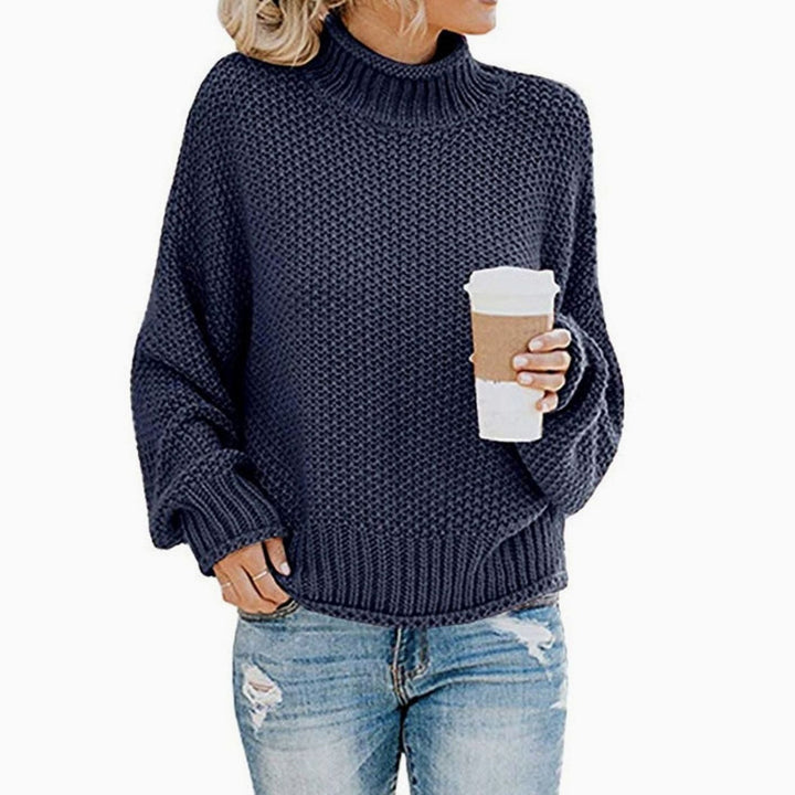 Maribel | Women's Oversized Chunky Knit Turtleneck Sweater