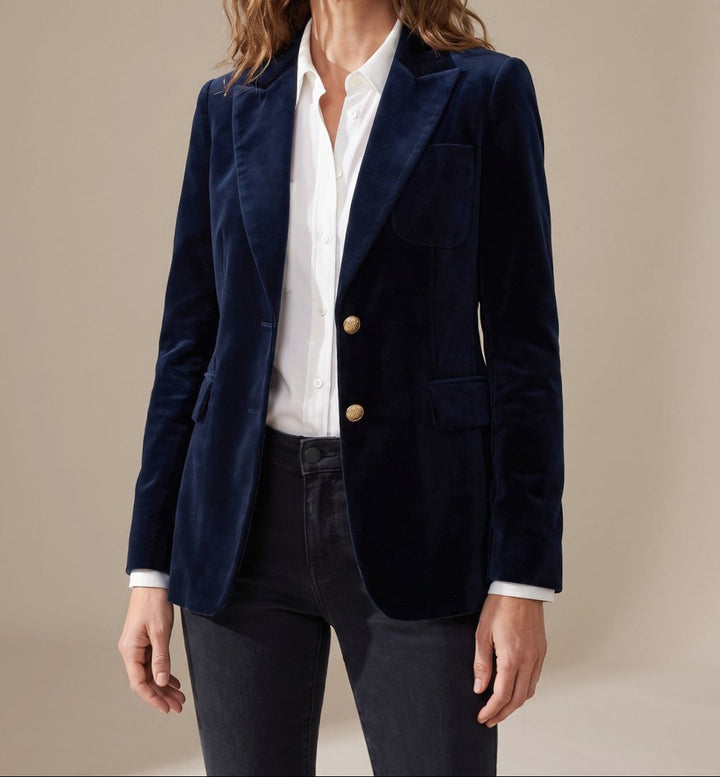 Lucinda | Women's Tailored Slim Fit Blazer with Cuff Accents