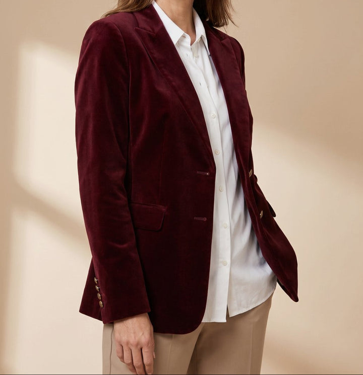 Lucinda | Women's Tailored Slim Fit Blazer with Cuff Accents